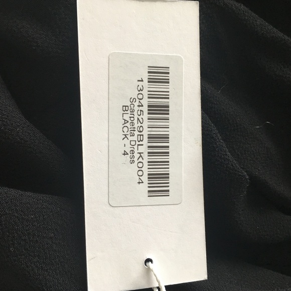 Reformation Scarpetta Mini Black Dress NEW - Picture 7 of 7